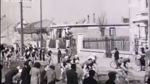 Le tour de France en 1947 à Caen